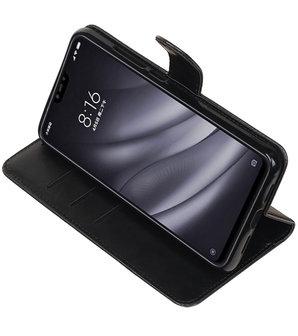 Hoesje voor XiaoMi Mi 8 Lite Pull-Up Booktype Zwart