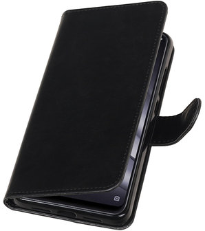 Hoesje voor XiaoMi Mi 8 Lite Pull-Up Booktype Zwart