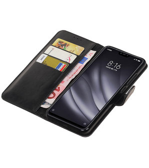 Hoesje voor XiaoMi Mi 8 Lite Pull-Up Booktype Zwart