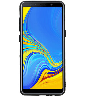 Hexagon Hard Case voor Samsung Galaxy A8 Plus 2018 Blauw