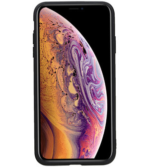 Staand Back Cover 1 Pasjes voor iPhone XS Max Navy