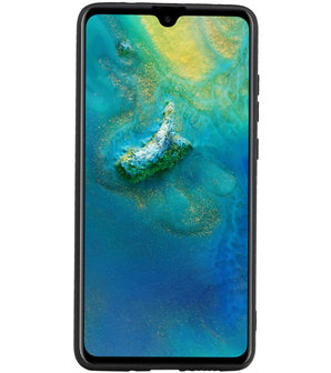 Staand Back Cover 1 Pasjes voor Huawei Mate 20 Groen