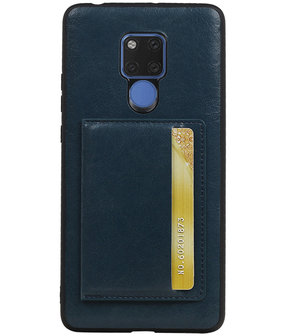 Staand Back Cover 1 Pasjes voor Huawei Mate 20 X Navy