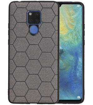 Hexagon Hard Case voor Huawei Mate 20 X Grijs