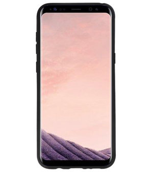 Zilver Tough Armor Kaarthouder Stand Hoesje voor Samsung Galaxy S8 Plus