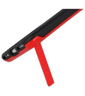 Rood Tough Armor Kaarthouder Stand Hoesje voor Samsung Galaxy S8 Plus