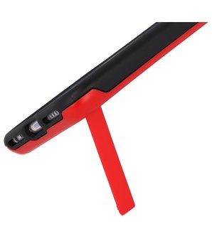 Rood Tough Armor Kaarthouder Stand Hoesje voor Samsung Galaxy S9 Plus