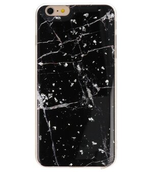 Marble Zwart Print Hardcase iPhone 6 Plus