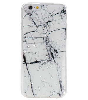 Marble Wit Print Hardcase voor iPhone 6