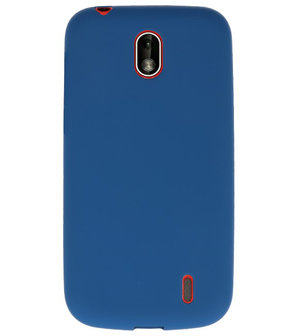 Navy Color TPU Hoesje voor Nokia 1