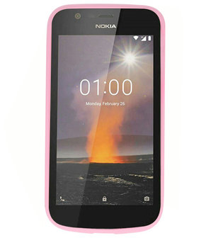 Roze Color TPU Hoesje voor Nokia 1