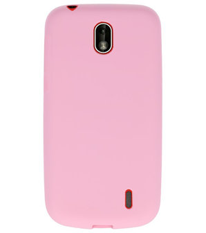 Roze Color TPU Hoesje voor Nokia 1