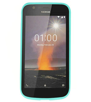 Turquoise Color TPU Hoesje voor Nokia 1