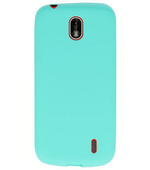 Turquoise Color TPU Hoesje voor Nokia 1