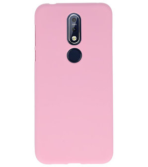 Roze Color TPU Hoesje voor Nokia 7.1