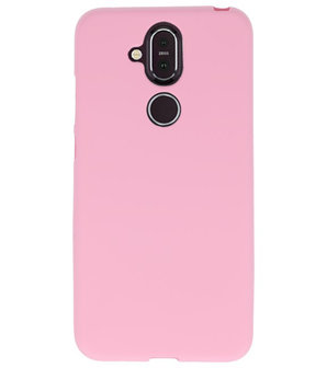 Roze Color TPU Hoesje voor Nokia 8.1