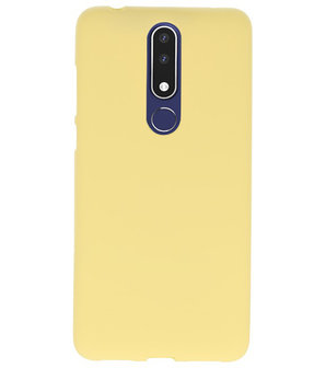 Geel Color TPU Hoesje voor Nokia 3.1 Plus