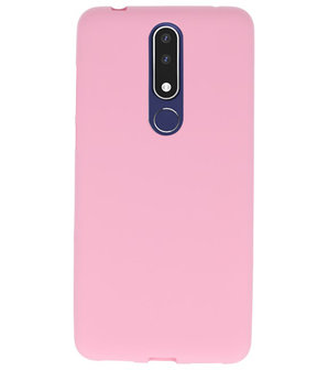 Roze Color TPU Hoesje voor Nokia 3.1 Plus