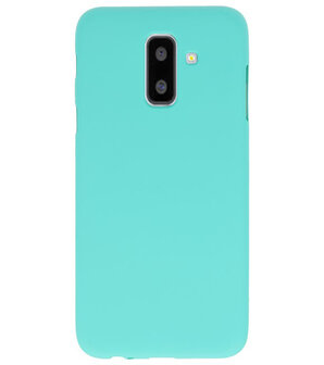 Turquoise Color TPU Hoesje voor Samsung Galaxy A6 Plus