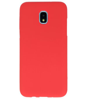 Rood Color TPU Hoesje voor Samsung Galaxy J3 2018