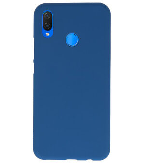 Navy Color TPU Hoesje voor Huawei P Smart Plus