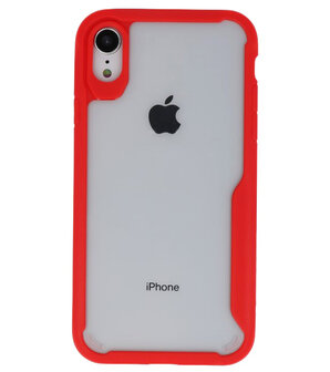 Rood Focus Transparant Hard Cases voor iPhone XR