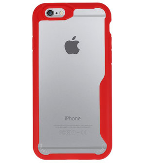 Rood Focus Transparant Hard Cases voor iPhone 6