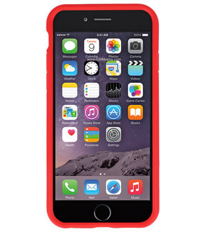 Rood Focus Transparant Hard Cases voor iPhone 6