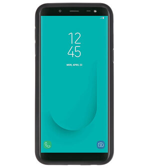 Zwart Focus Transparant Hard Cases Samsung Galaxy J6