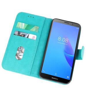 Bookstyle Wallet Cases Hoesje voor Huawei Y5 Lite 2018 Groen