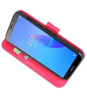 Bookstyle Wallet Cases Hoesje voor Huawei Y5 Lite 2018 Roze