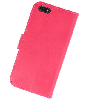 Bookstyle Wallet Cases Hoesje voor Huawei Y5 Lite 2018 Roze