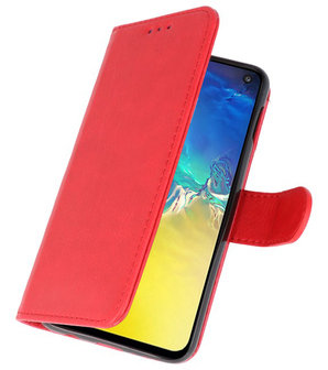 Bookstyle Wallet Cases Hoesje voor Samsung Galaxy S10e Rood