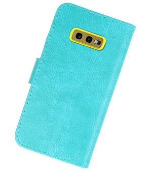 Bookstyle Wallet Cases Hoesje voor Samsung Galaxy S10e Groen