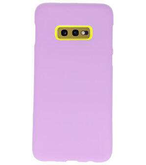 Color TPU Hoesje voor Samsung Galaxy S10e Paars