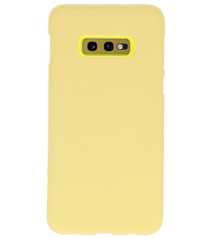Color TPU Hoesje voor Samsung Galaxy S10e Geel