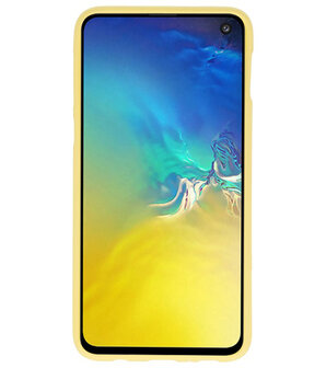 Color TPU Hoesje voor Samsung Galaxy S10e Geel