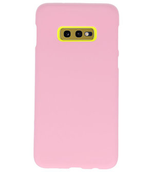 Color TPU Hoesje voor Samsung Galaxy S10e Roze