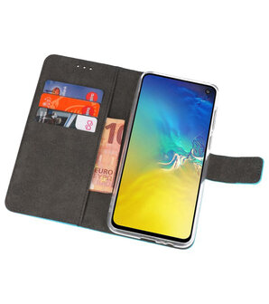 Wallet Cases Hoesje voor Samsung Galaxy S10e Blauw