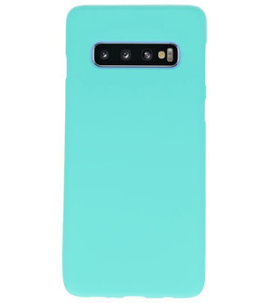 Color TPU Hoesje voor Samsung Galaxy S10 Turquoise