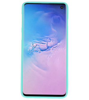 Color TPU Hoesje voor Samsung Galaxy S10 Turquoise