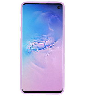 Color TPU Hoesje voor Samsung Galaxy S10 Paars