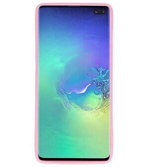 Color TPU Hoesje voor Samsung Galaxy S10 Plus Roze