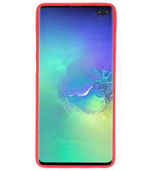 Color TPU Hoesje voor Samsung Galaxy S10 Plus Rood