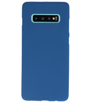 Color TPU Hoesje voor Samsung Galaxy S10 Plus Navy