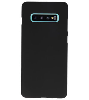 Color TPU Hoesje voor Samsung Galaxy S10 Plus Zwart