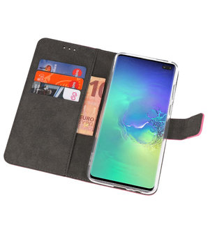 Wallet Cases Hoesje voor Samsung Galaxy S10 Plus Roze