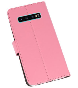 Wallet Cases Hoesje voor Samsung Galaxy S10 Plus Roze