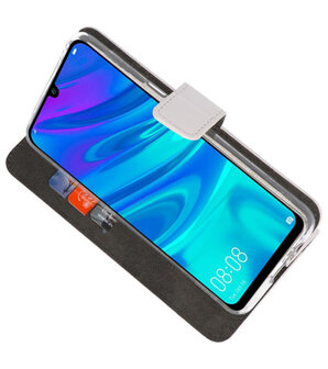 Wallet Cases Hoesje voor Huawei P Smart 2019 Wit