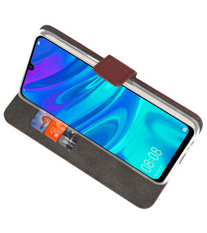 Wallet Cases Hoesje voor Huawei P Smart 2019 Bruin